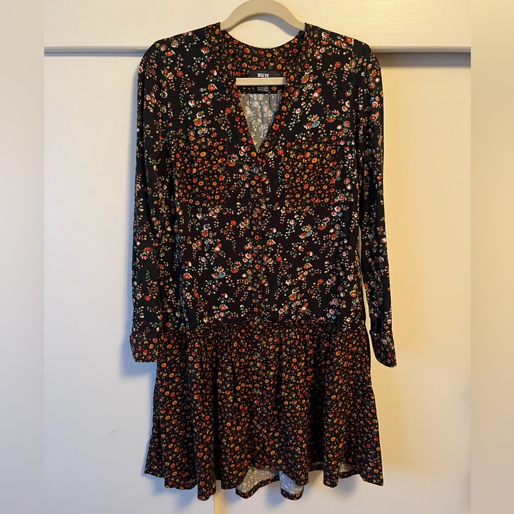 Maeve Anthropologie | Marlie Button-Front Floral Tunic - Picture 4 of 12